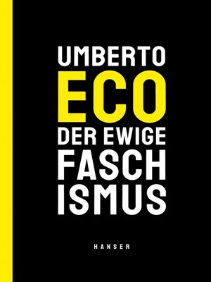 cover image of Der ewige Faschismus